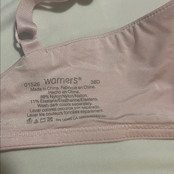 Warner's Light Pink Unwire Bra - Picture 3 of 4